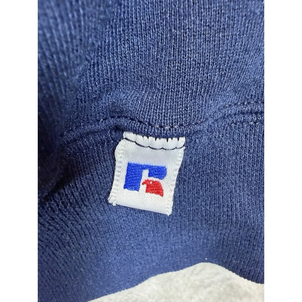 Vintage Russell Athletic Sweatshirt Mens XL Blue Crewneck USA Made 90s Blank